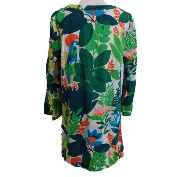 Boden Jodie Tropical/Parrot Print Tunic Top/Dress/Swim Coverup - Picture 5 of 10